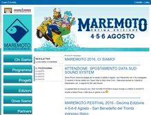 Tablet Screenshot of maremotofestival.it